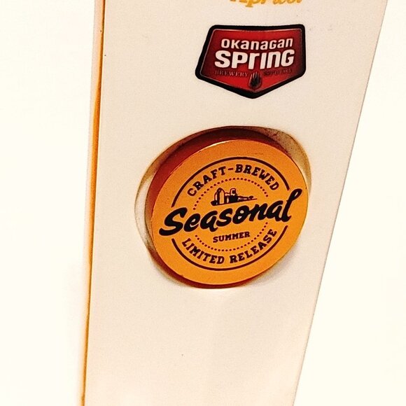 OKANAGAN SPRING BREWERY Summer Weizen APRICOT Beer Tap Handle 11" TALL C… - Picture 4 of 6